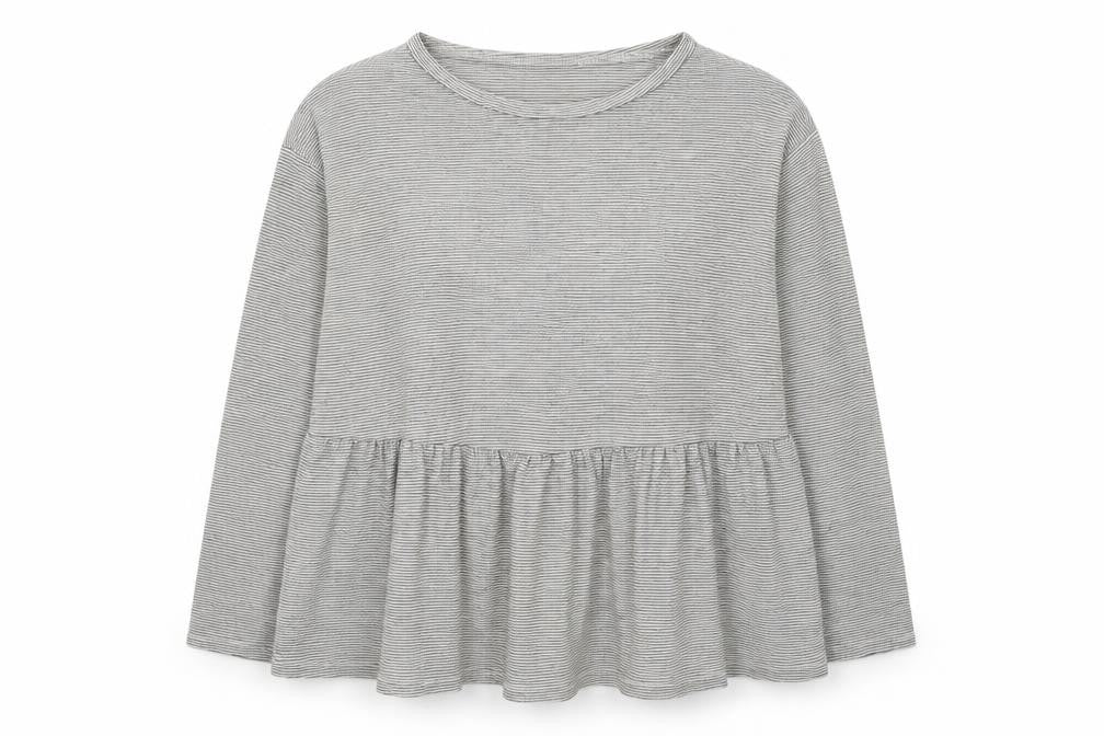 Womens UK Size 10 ASOS DESIGN Grey Tunic Blouse