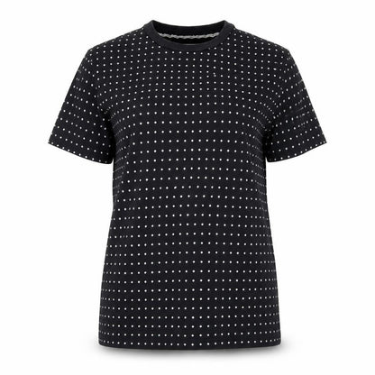 Our Legacy Womens Black Polka Dot Cotton T-Shirt Size 12