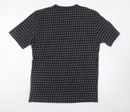 Our Legacy Womens Black Polka Dot Cotton T-Shirt Size 12