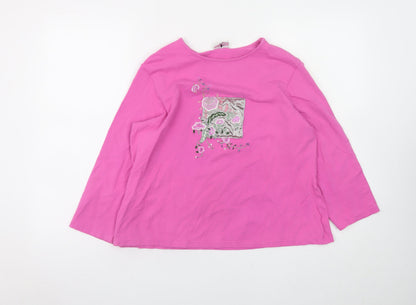 Girls UK Size 20 NEXT Pink Basic T-Shirt
