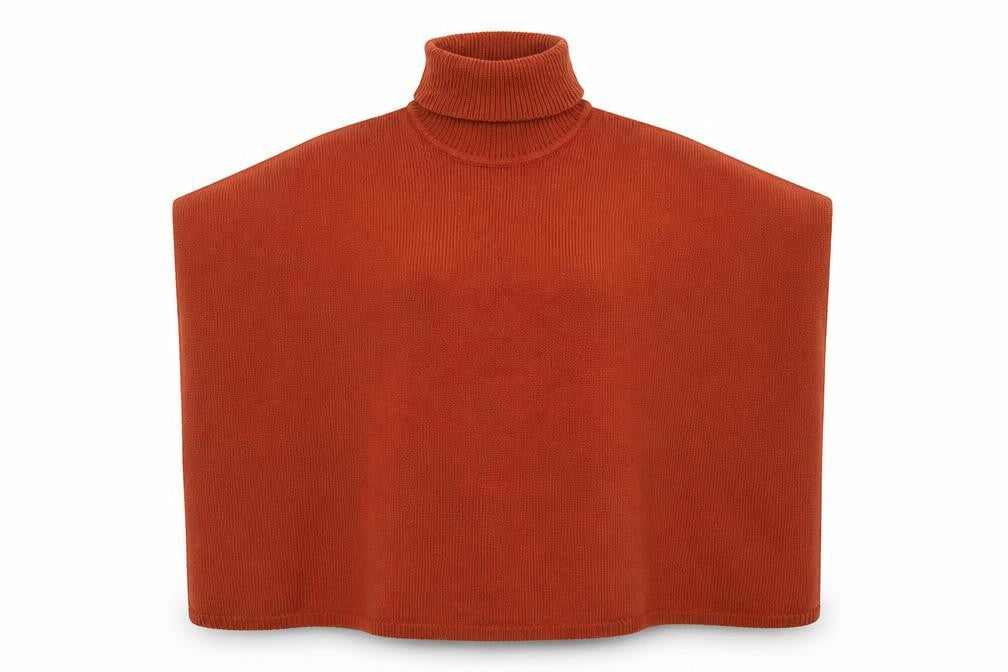 Womens UK Size One Size FIRST AND I Brown Cape Jumper