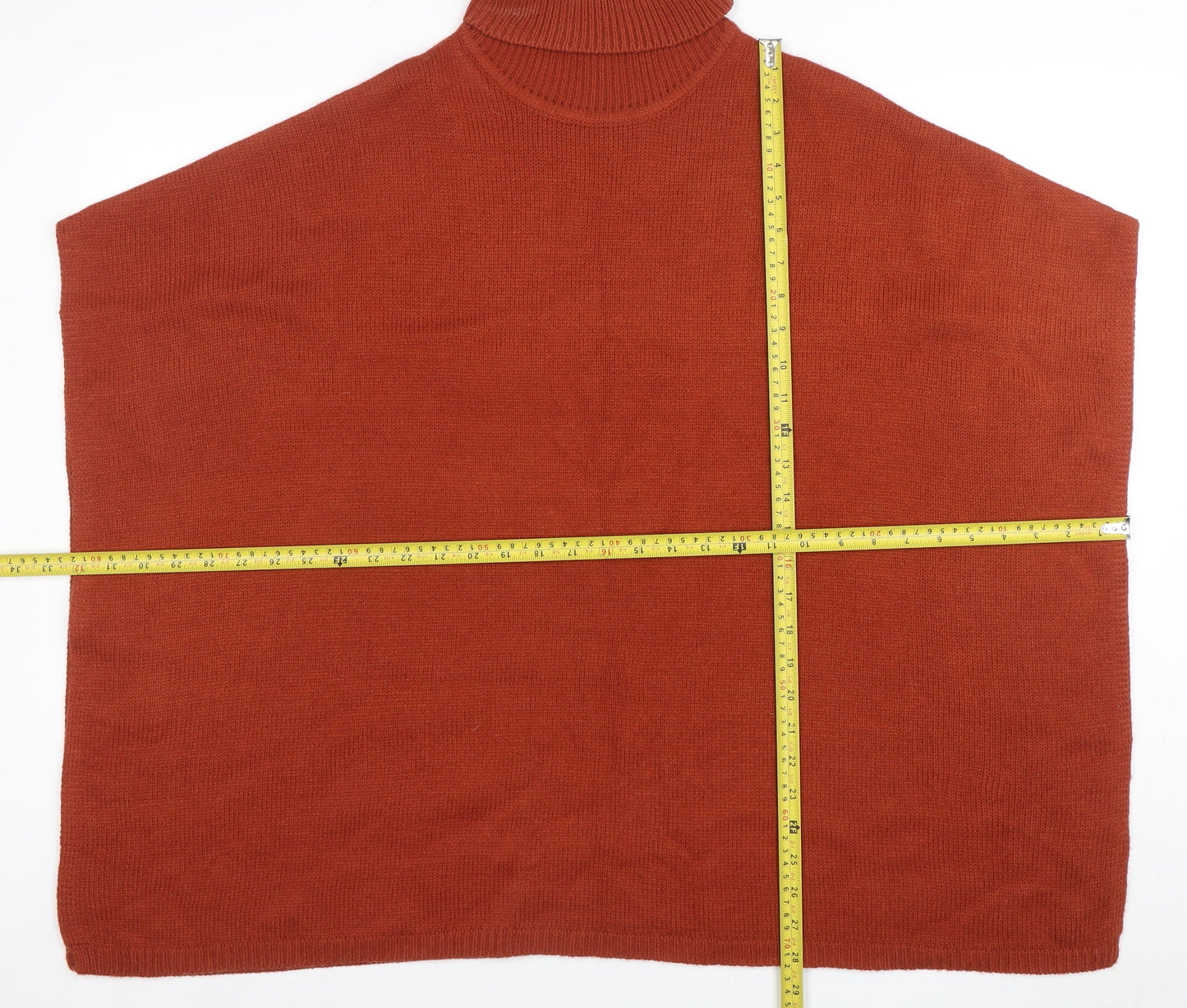 Womens UK Size One Size FIRST AND I Brown Cape Jumper