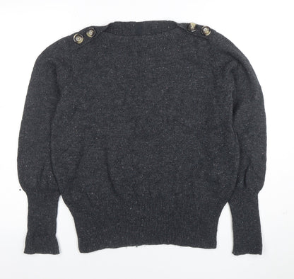 Womens UK Size 14 Per Una Grey Pullover Jumper