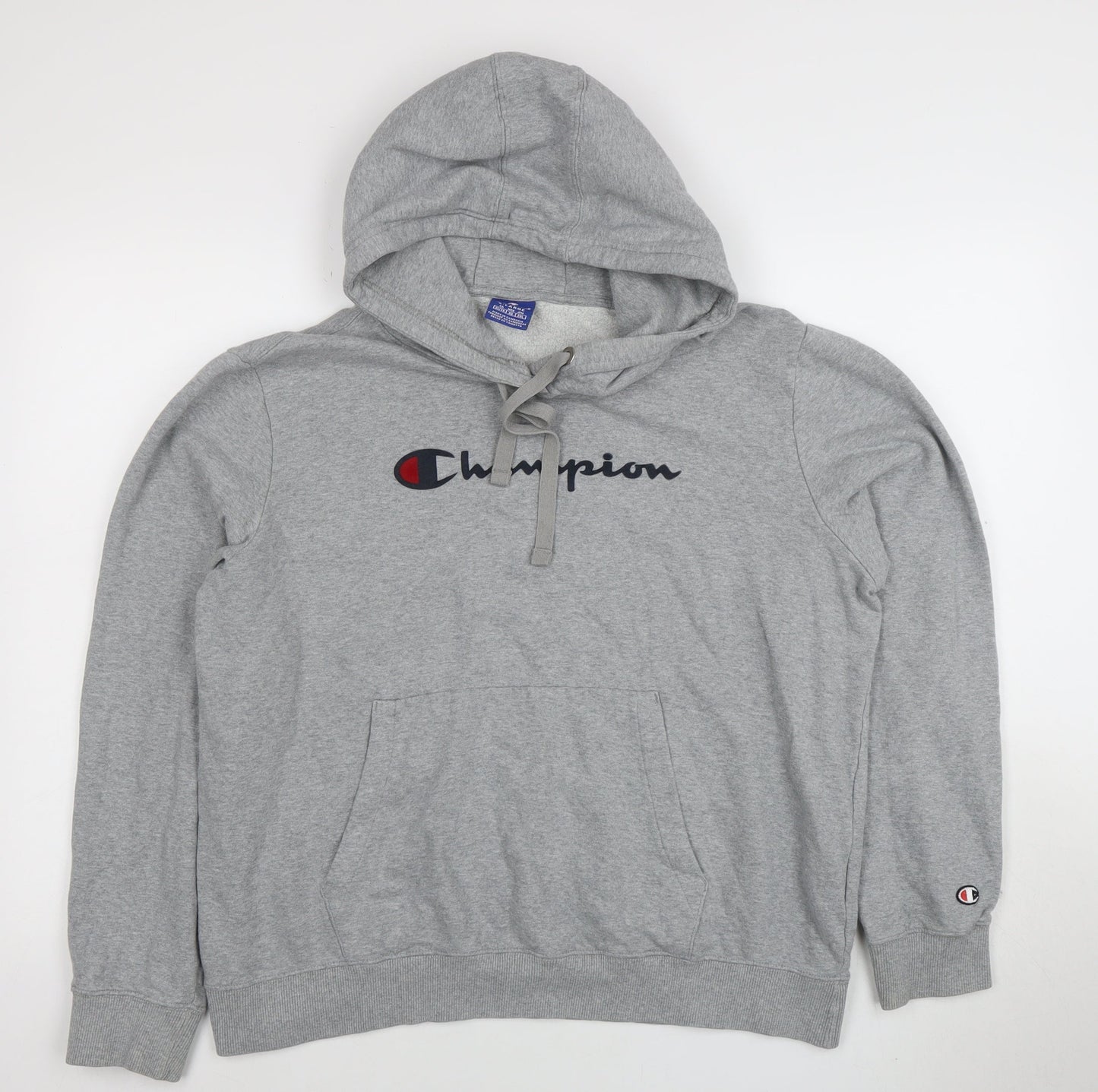 Mens UK Size XL Champion Grey Pullover Hoodie