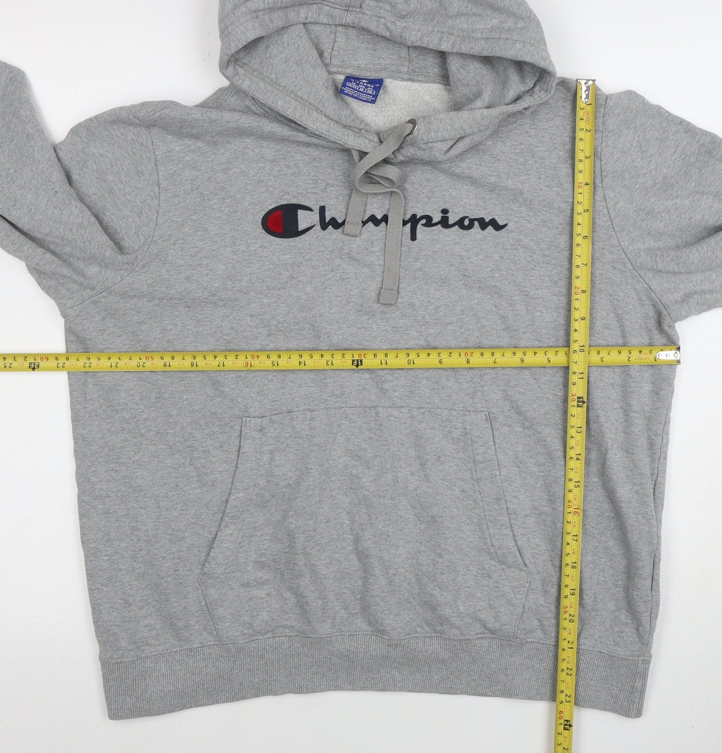 Mens UK Size XL Champion Grey Pullover Hoodie