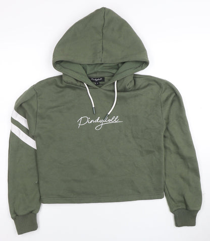 Womens UK Size 8 Pindydoll Green Pullover Hoodie