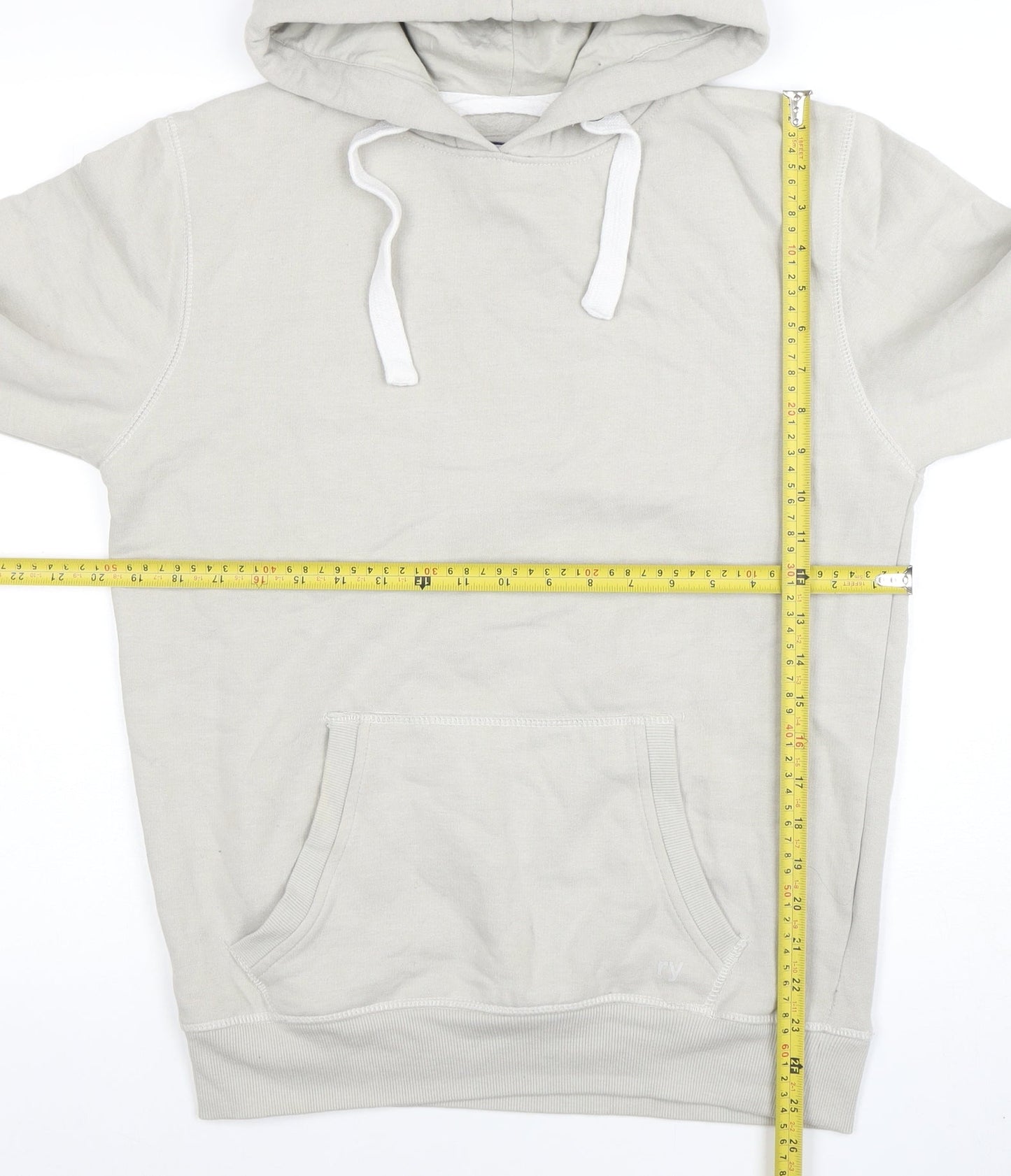 Mens UK Size S Rydale Beige Pullover Hoodie