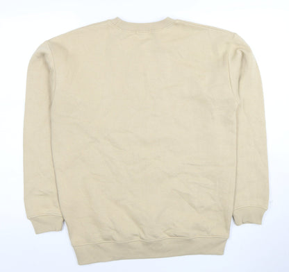 Mens UK Size S PRETTYLITTLETHING Beige Pullover Sweatshirt