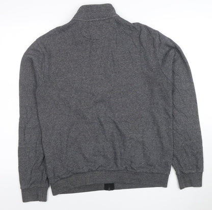Mens UK Size S Marks and Spencer Grey Full Zip Sweatshirt