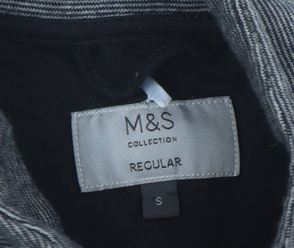 Mens UK Size S Marks and Spencer Grey Full Zip Sweatshirt