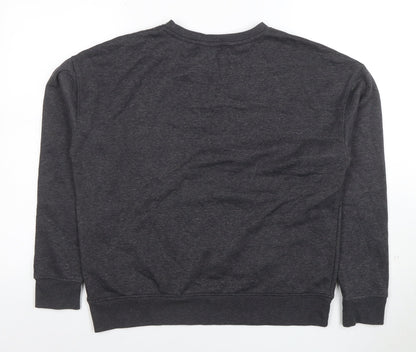 Mens UK Size S The Simpsons Grey Pullover Sweatshirt