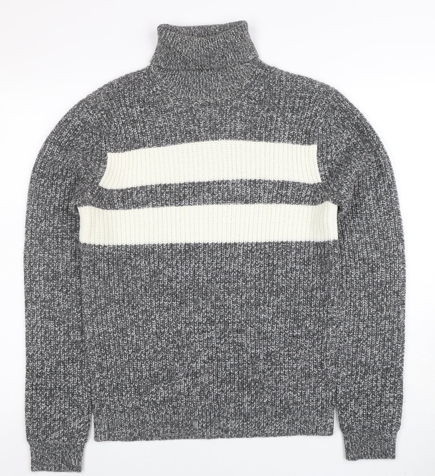 Mens UK Size XS Topman Grey Pullover Jumper
