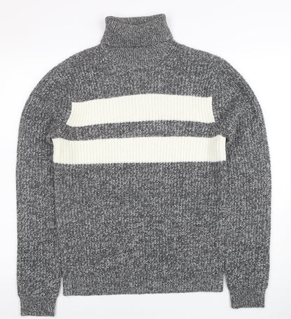 Mens UK Size XS Topman Grey Pullover Jumper