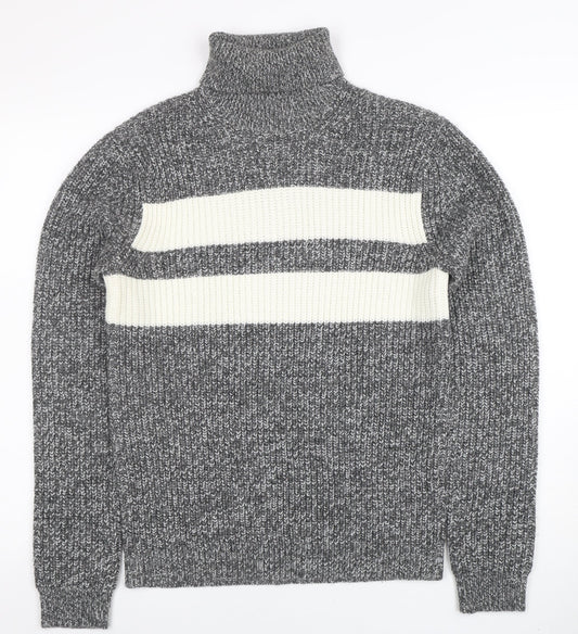 Mens UK Size XS Topman Grey Pullover Jumper