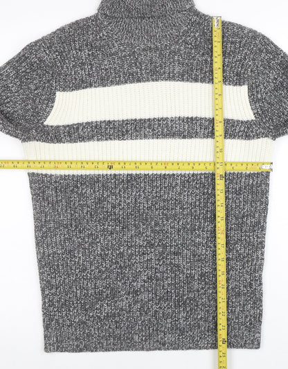 Mens UK Size XS Topman Grey Pullover Jumper