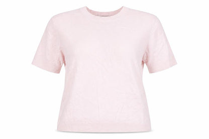 Marks and Spencer Women Pink Short Sleeve Knit T-Shirt Size 14