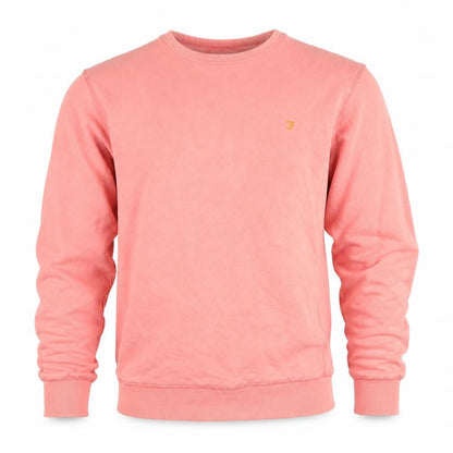 Mens UK Size L Farah Pink Pullover Sweatshirt