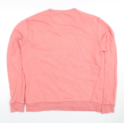 Mens UK Size L Farah Pink Pullover Sweatshirt