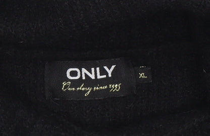 Womens UK Size XL Only Black Pullover Jumper