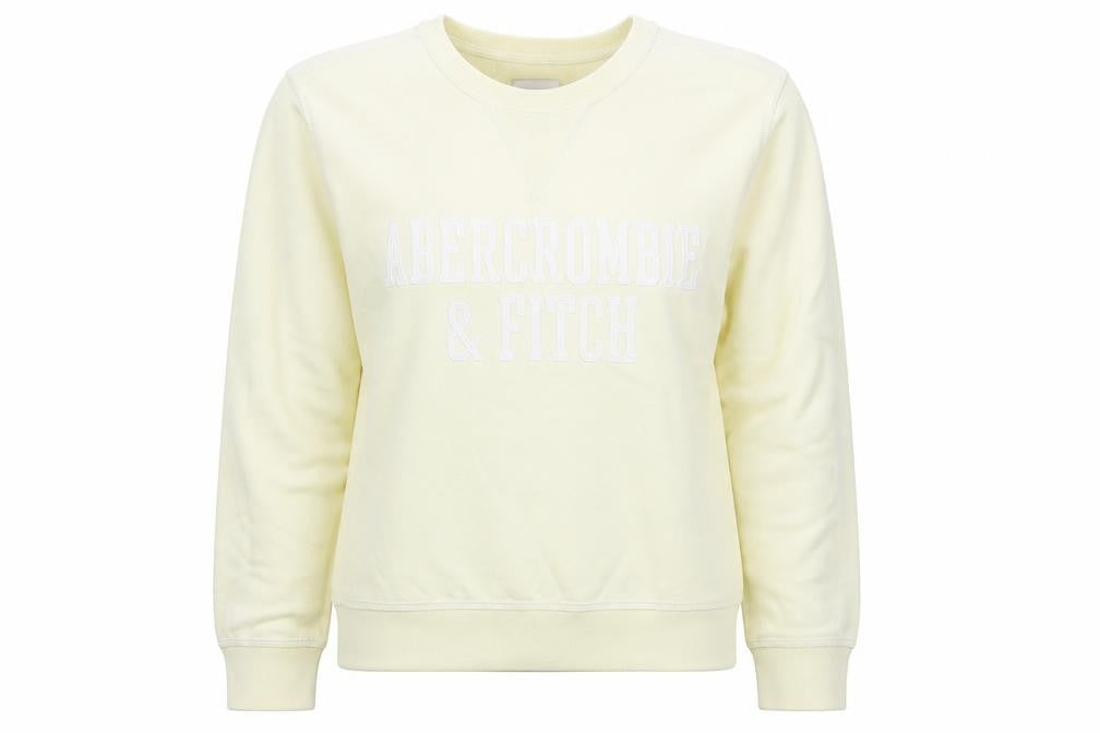 Womens UK Size S Abercrombie & Fitch Beige Pullover Sweatshirt