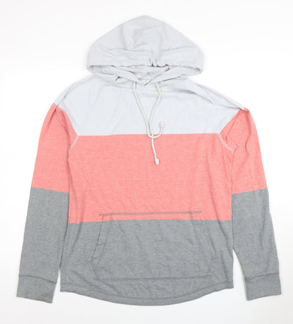 Mens UK Size M Mossimo Supply Co Multicoloured Pullover Hoodie