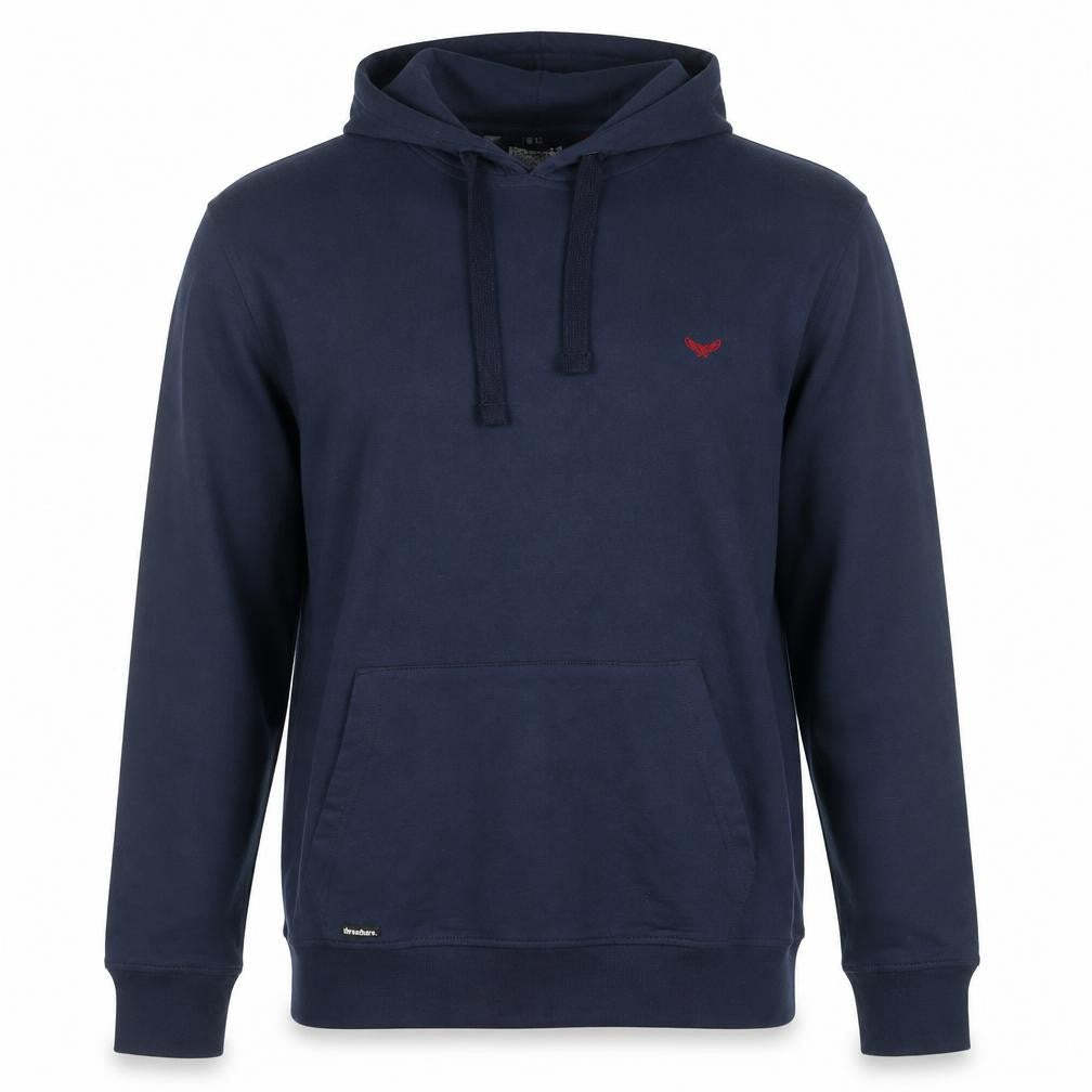 Mens UK Size L Threadbare Blue Pullover Hoodie