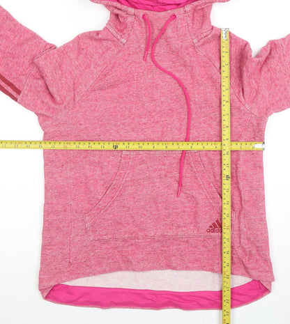 Womens UK Size S adidas Pink Pullover Hoodie