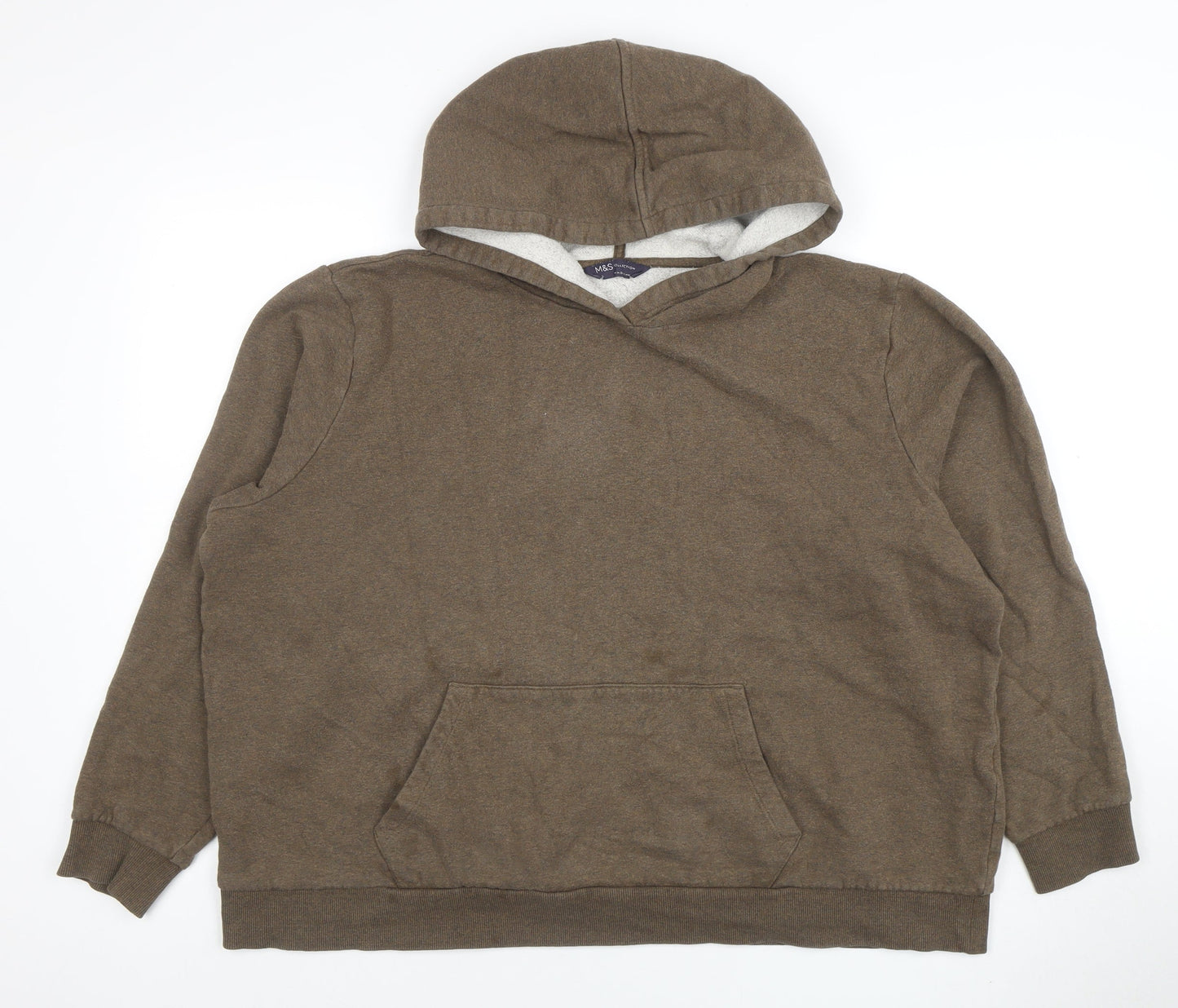 Womens UK Size XL Marks and Spencer Brown Pullover Hoodie