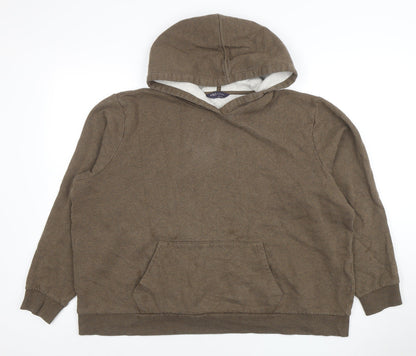 Womens UK Size XL Marks and Spencer Brown Pullover Hoodie