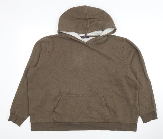 Womens UK Size XL Marks and Spencer Brown Pullover Hoodie