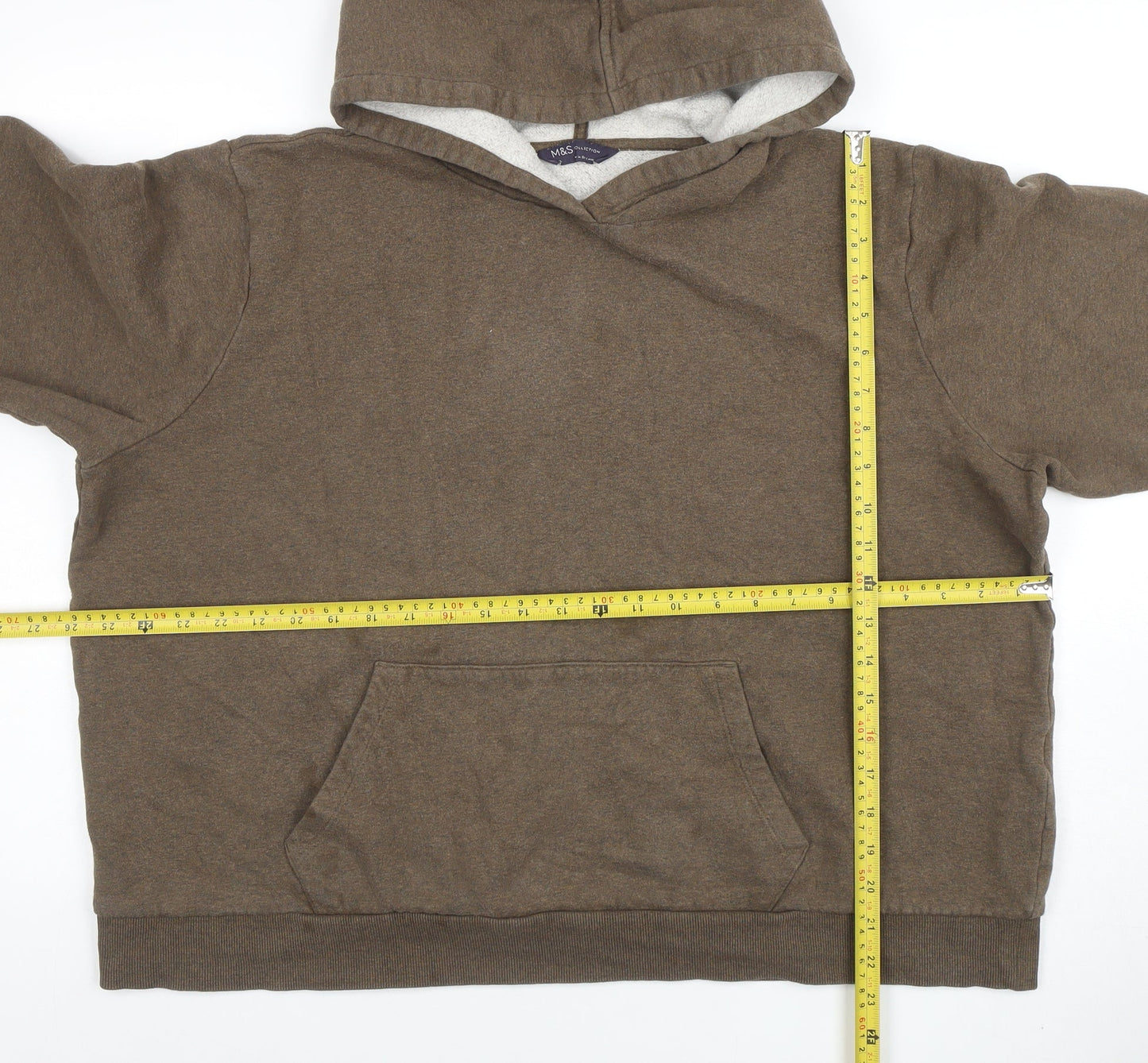 Womens UK Size XL Marks and Spencer Brown Pullover Hoodie