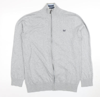 Mens UK Size M Crew Clothing Company Grey Full Zip Sweatshirt
