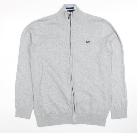 Mens UK Size M Crew Clothing Company Grey Full Zip Sweatshirt