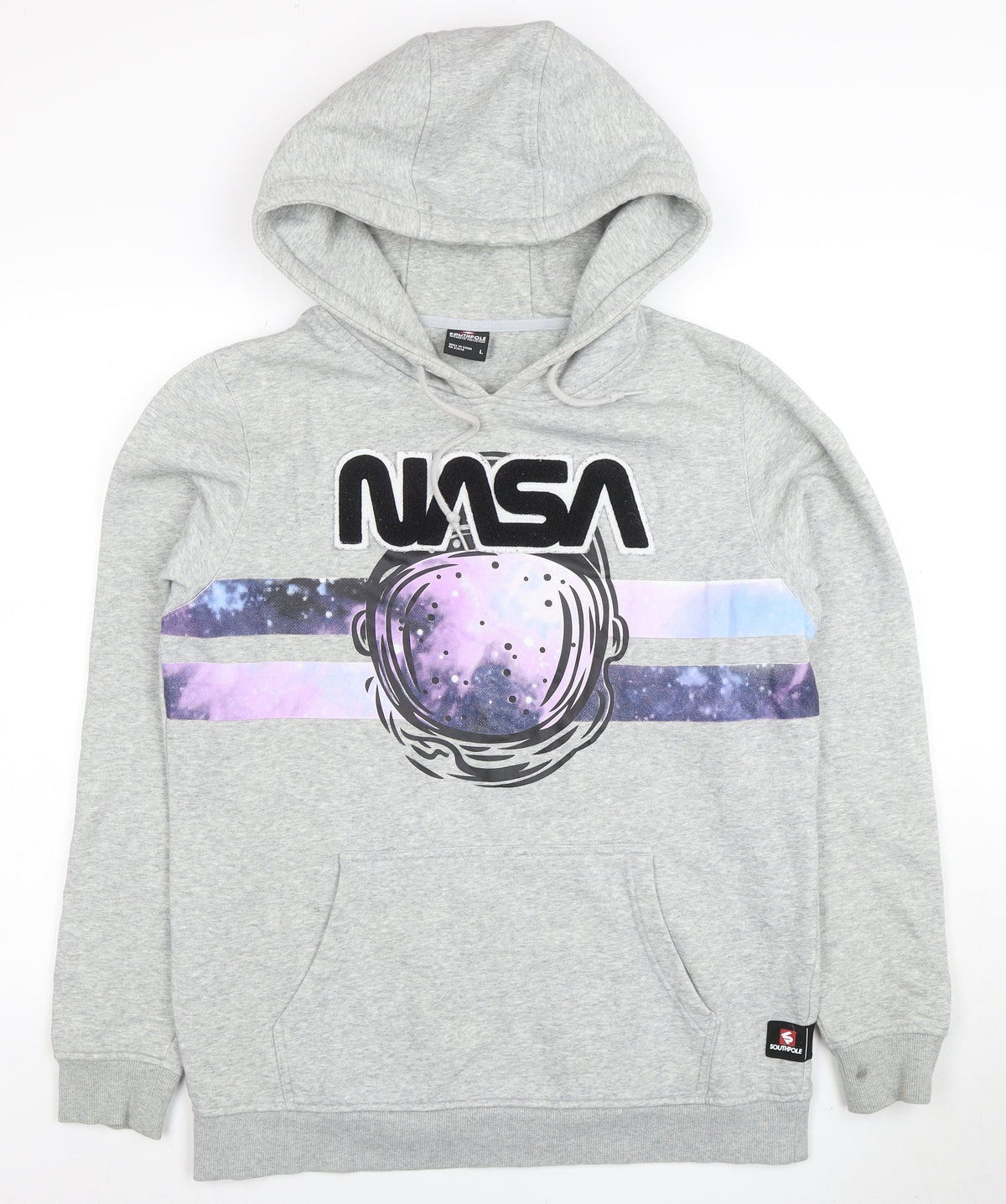 Mens UK Size L Southpole Grey Pullover Hoodie