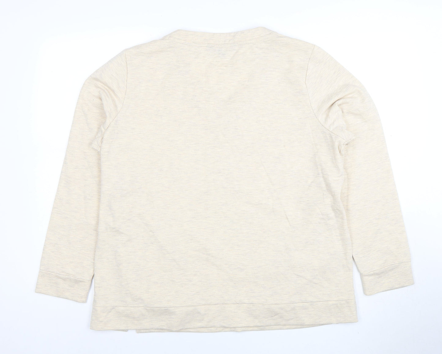 Womens UK Size 16 Bonmarche Beige Pullover Sweatshirt