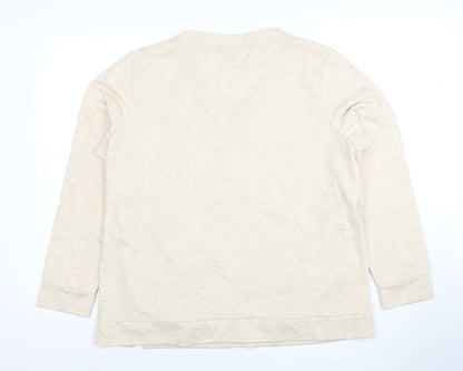 Womens UK Size 16 Bonmarche Beige Pullover Sweatshirt
