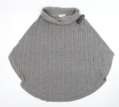 Womens UK Size S Cambridge Dry Goods Grey Cape Jumper