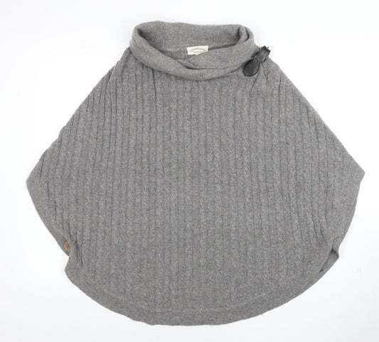 Womens UK Size S Cambridge Dry Goods Grey Cape Jumper