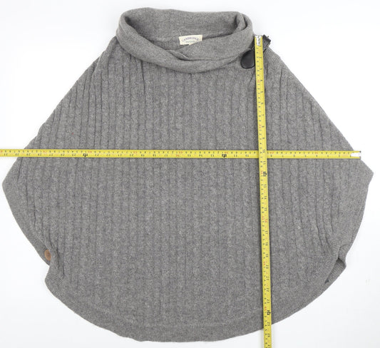 Womens UK Size S Cambridge Dry Goods Grey Cape Jumper