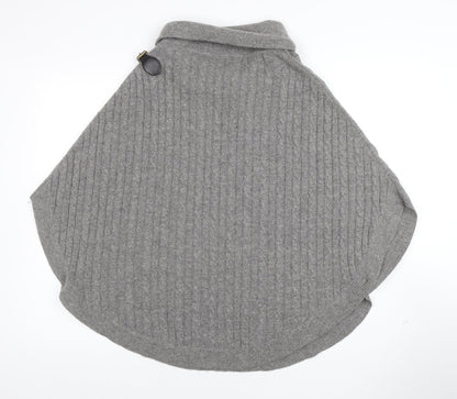 Womens UK Size S Cambridge Dry Goods Grey Cape Jumper