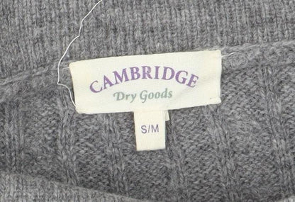 Womens UK Size S Cambridge Dry Goods Grey Cape Jumper