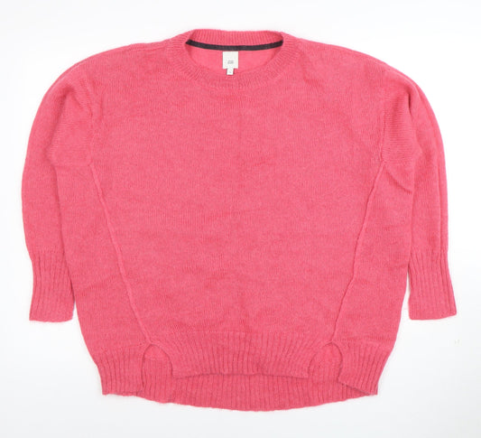 Womens UK Size S River Island Pink Pullover Jumper