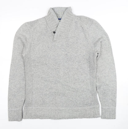Mens UK Size M Ted Baker Grey Pullover Jumper