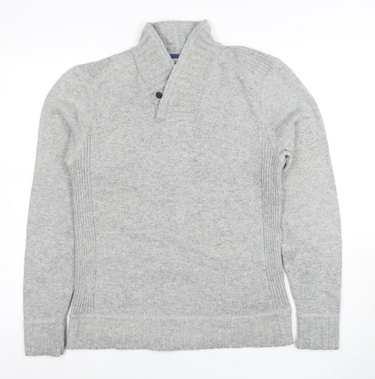Mens UK Size M Ted Baker Grey Pullover Jumper