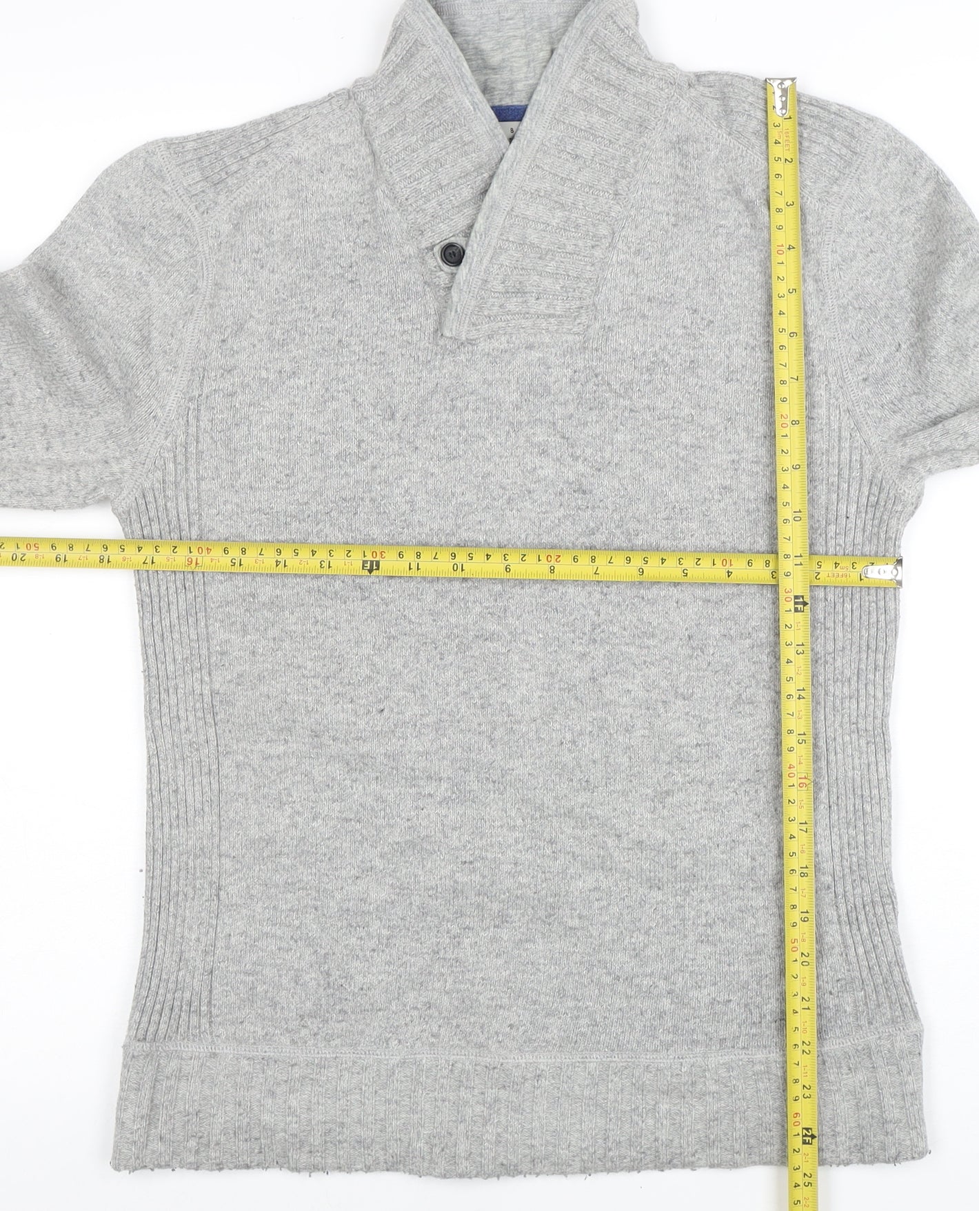 Mens UK Size M Ted Baker Grey Pullover Jumper