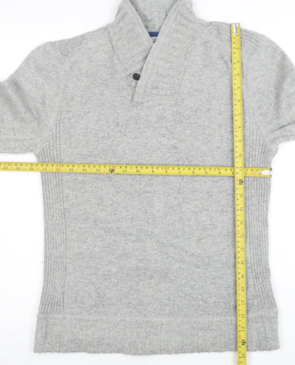 Mens UK Size M Ted Baker Grey Pullover Jumper