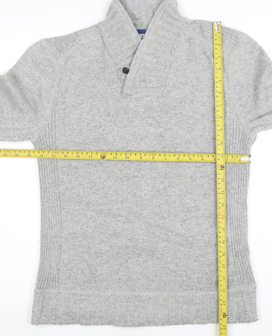 Mens UK Size M Ted Baker Grey Pullover Jumper