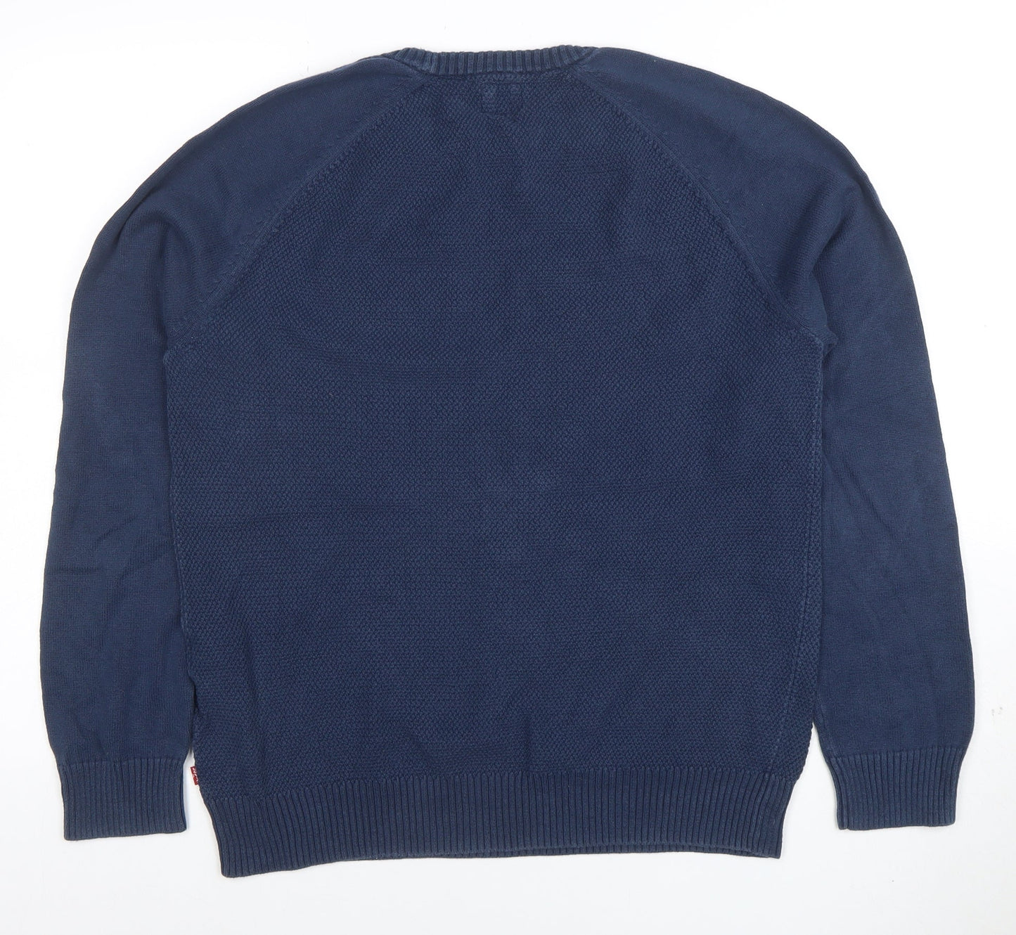 Mens UK Size M Levi's Blue Pullover Jumper