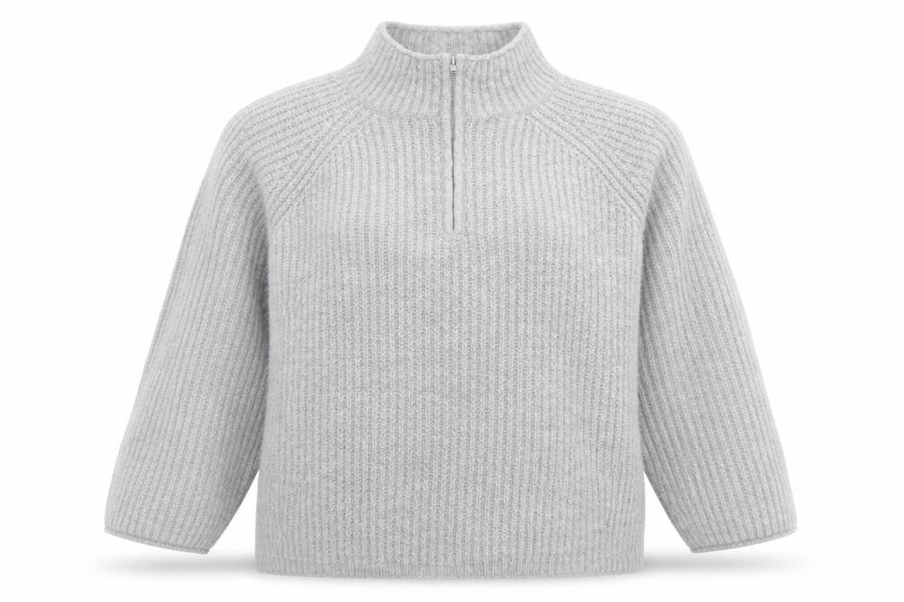 Womens UK Size 18 ASOS Grey Full Zip Jumper