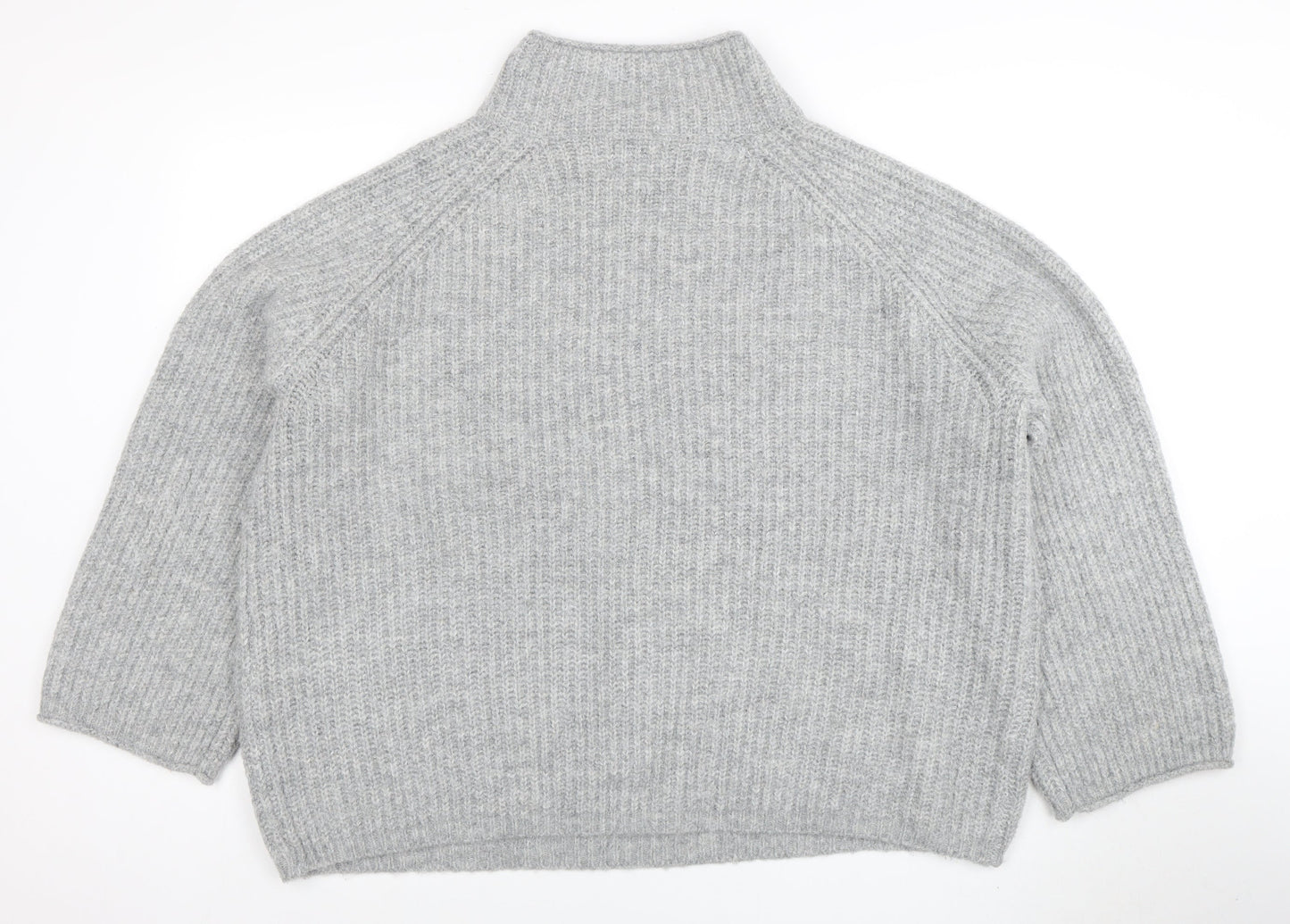 Womens UK Size 18 ASOS Grey Full Zip Jumper